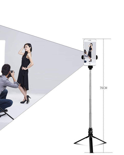 Tripod Selfie Stick with Bluetooth for Phones