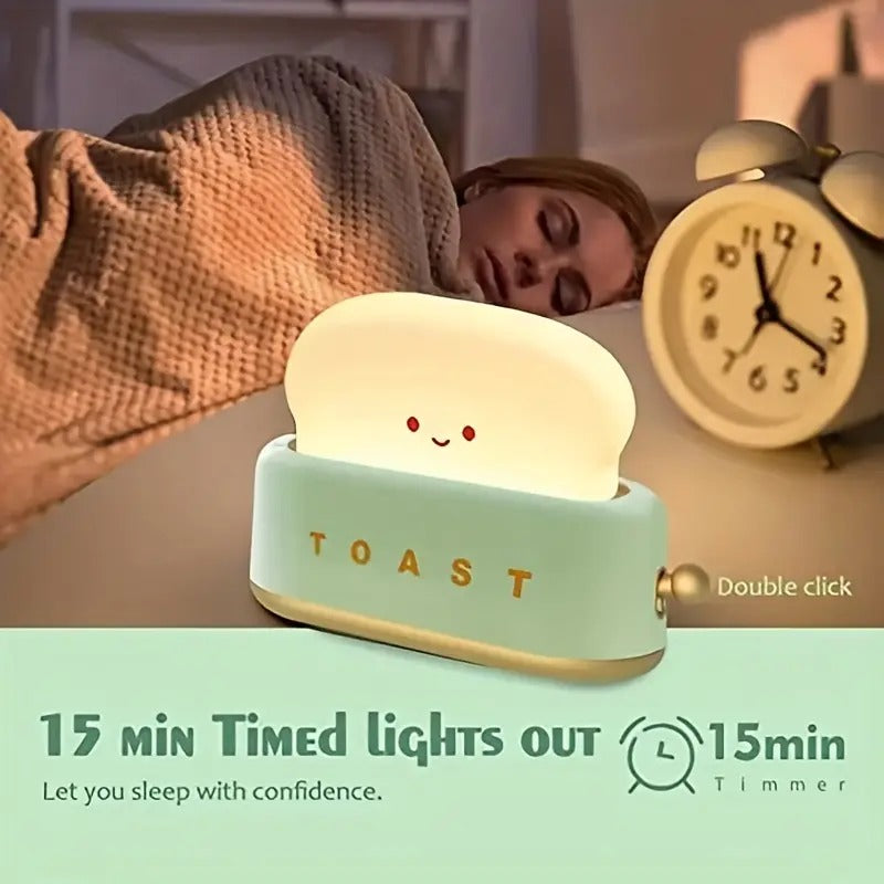 Creative LED Bread Machine Night Light with USB Charging